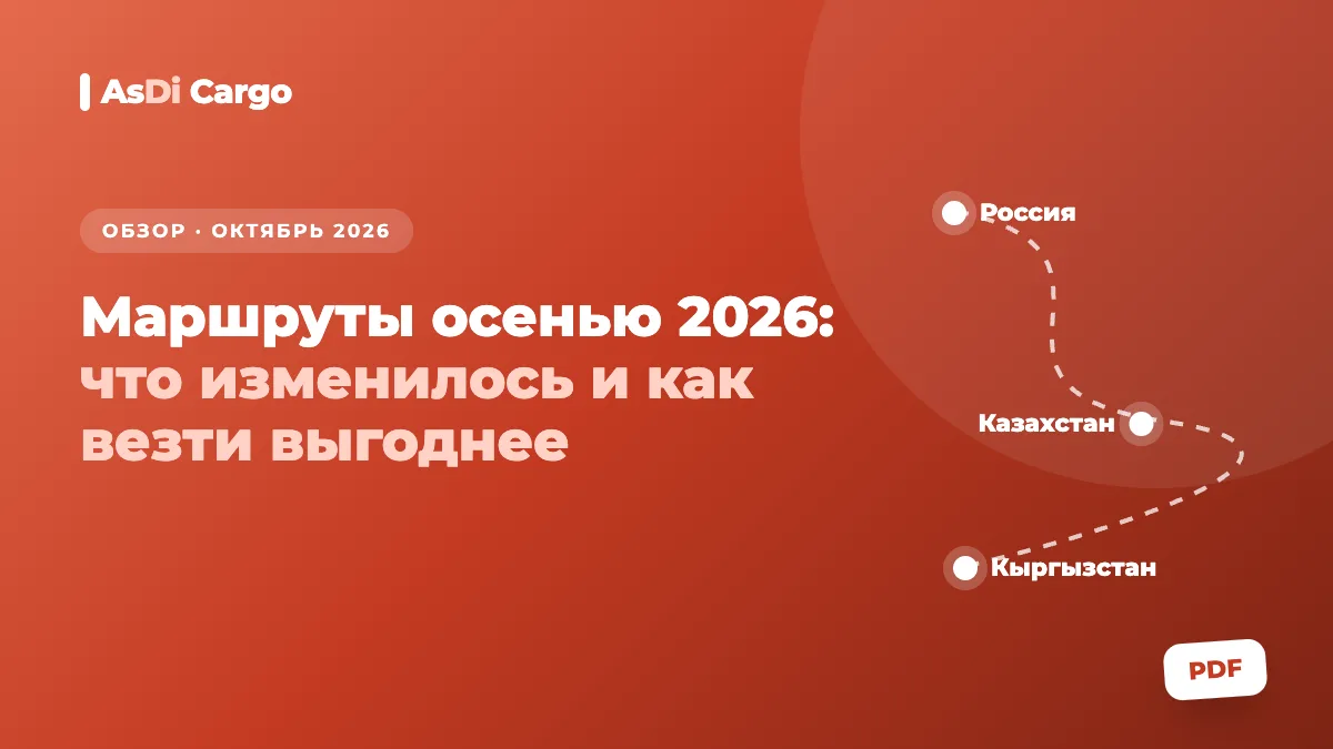 Маршруты Кыргызстан — Россия — Казахстан осенью 2026: что изменилось и как везти выгоднее